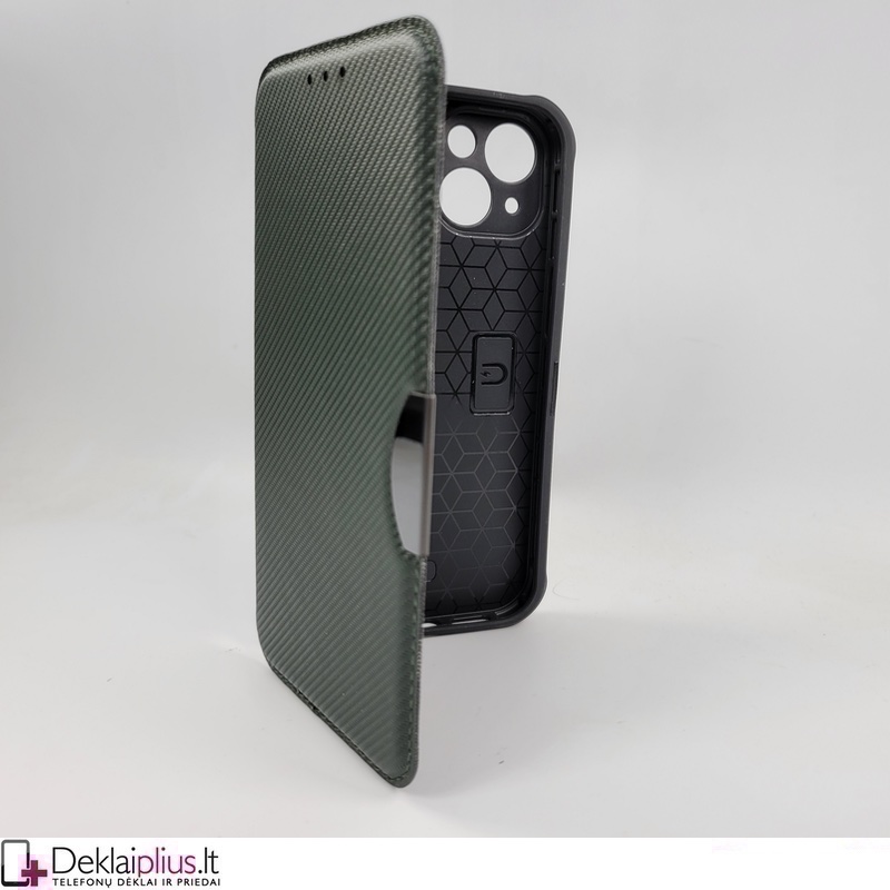 Atverčiamas smūgiams atsparus dėklas - žalias (Apple Iphone 14) Atverčiamas smūgiams atsparus dėklas - žalias (Apple Iphone 14)
